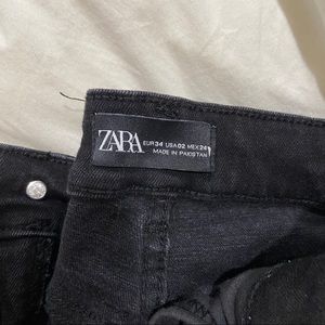 black zara skinny jeans